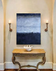 Multicolor Midnight Haze-Vertical Abstract Texture Tranquil Style Wall Art - Artwallpainting