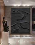 Multicolor Midnight Layers Textured Abstract Wall Art - Artwallpainting