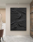 Multicolor Midnight Layers Textured Abstract Wall Art - Artwallpainting
