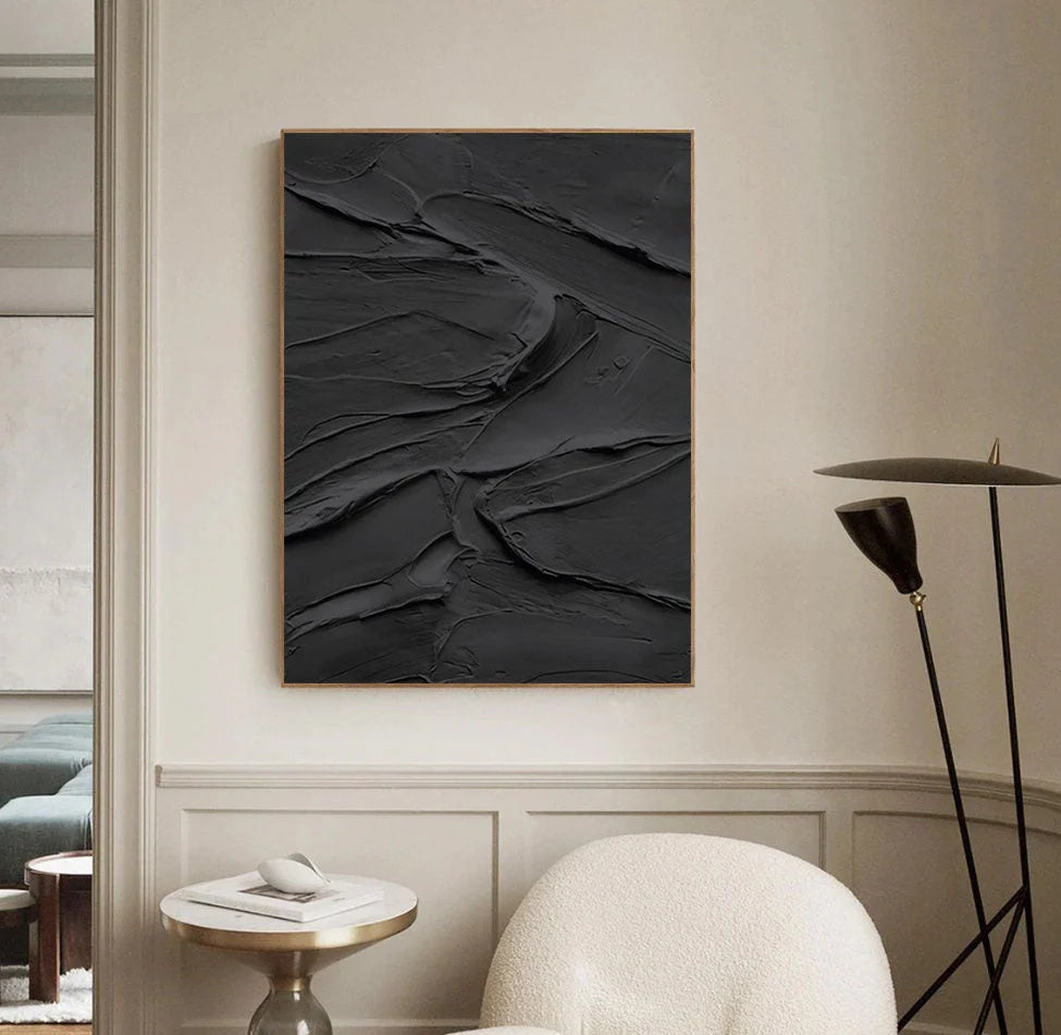 Multicolor Midnight Layers Textured Abstract Wall Art - Artwallpainting