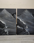 Multicolor Midnight Peaks Vertical Art - Artwallpainting