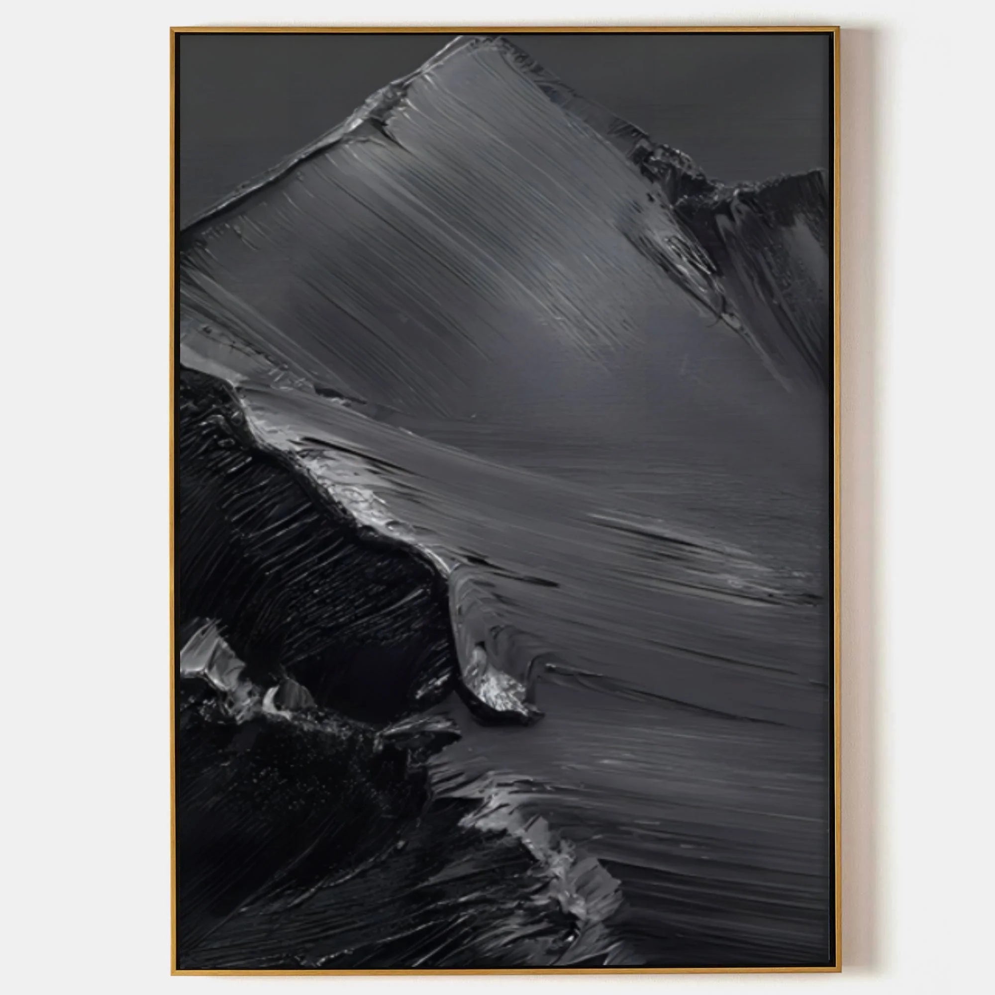 Multicolor Midnight Peaks Vertical Art - Artwallpainting
