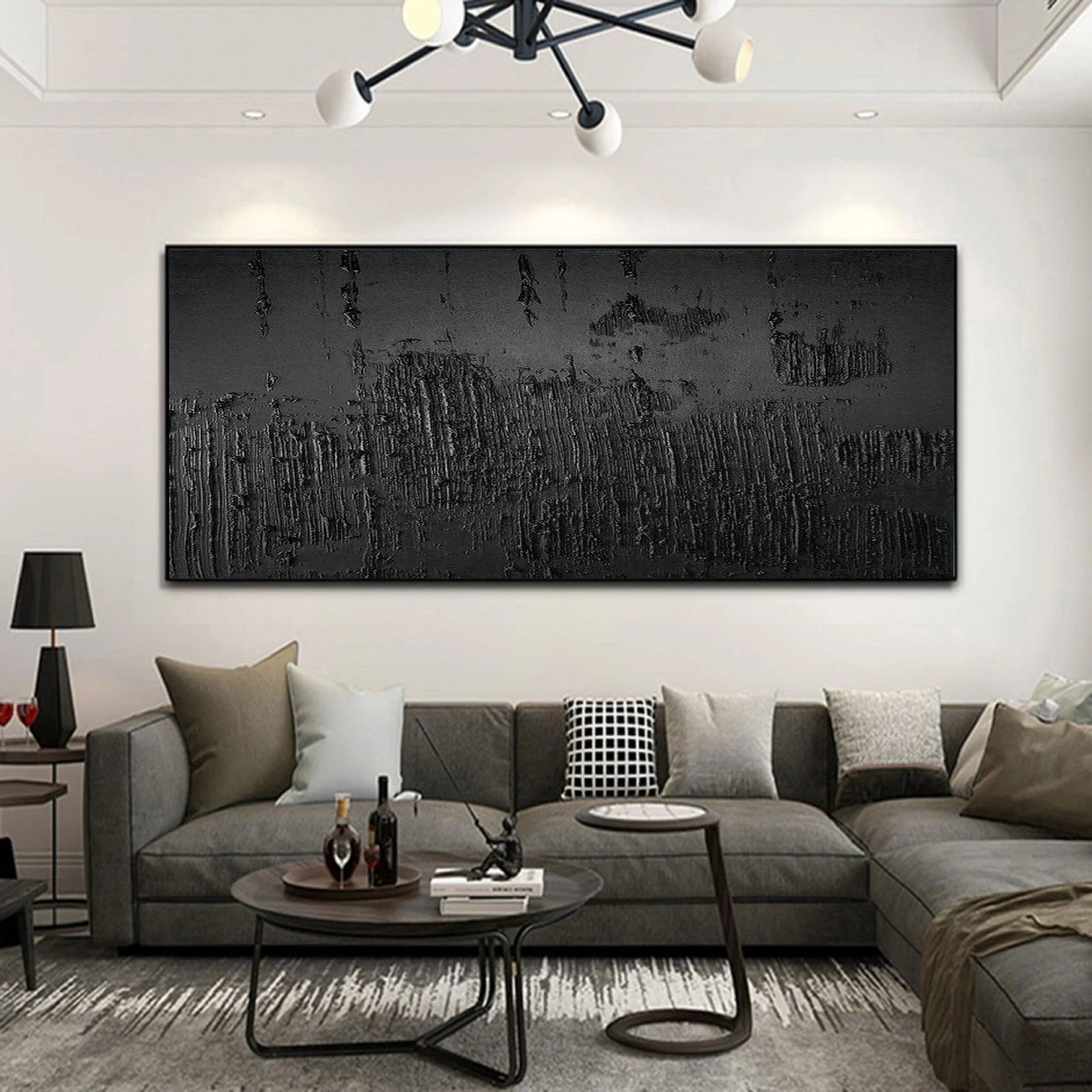 Multicolor Minimalist Abstract Painting - Textured Modern Wall Art - Artwallpainting