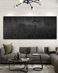 Multicolor Minimalist Abstract Painting - Textured Modern Wall Art - Artwallpainting