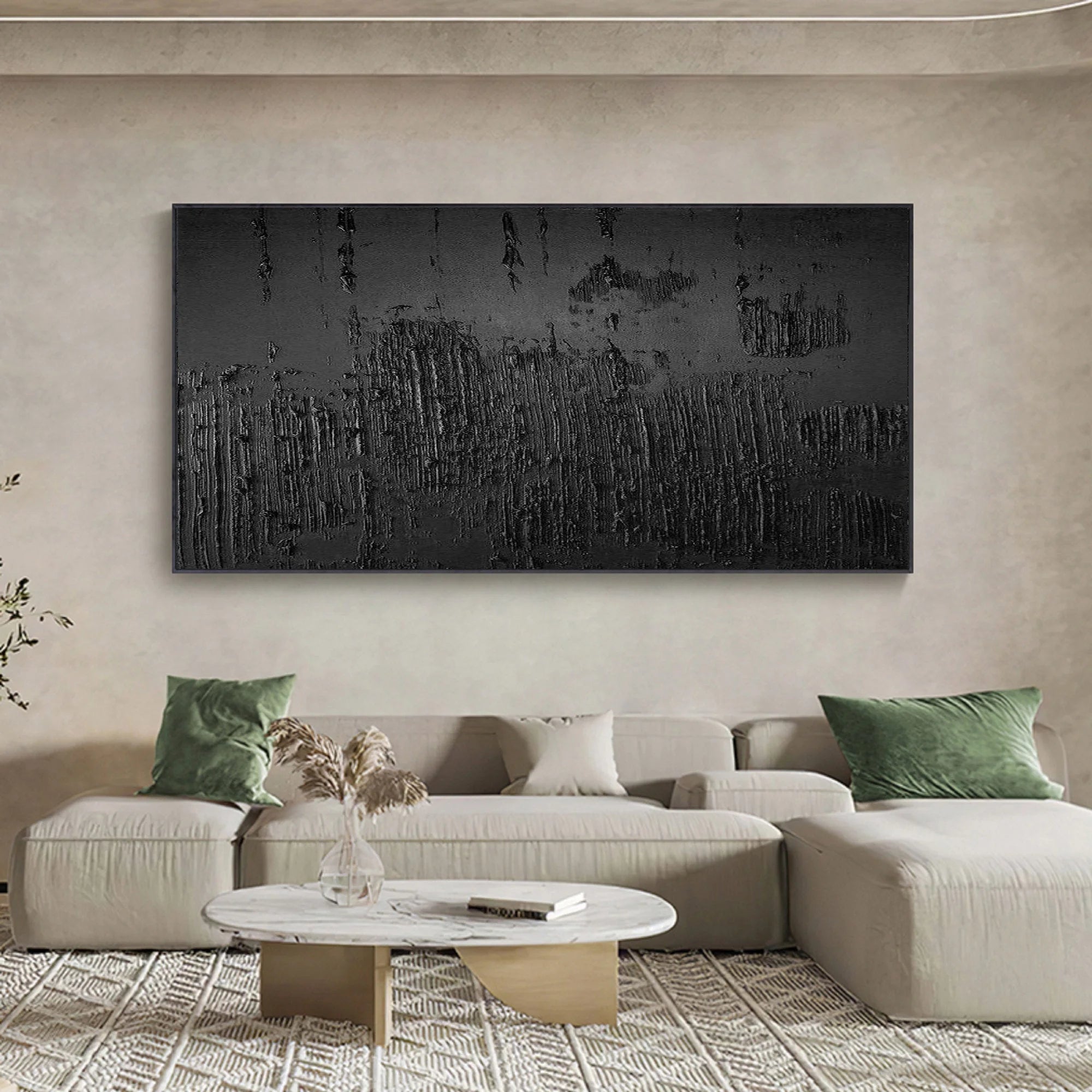 Multicolor Minimalist Abstract Painting - Textured Modern Wall Art - Artwallpainting
