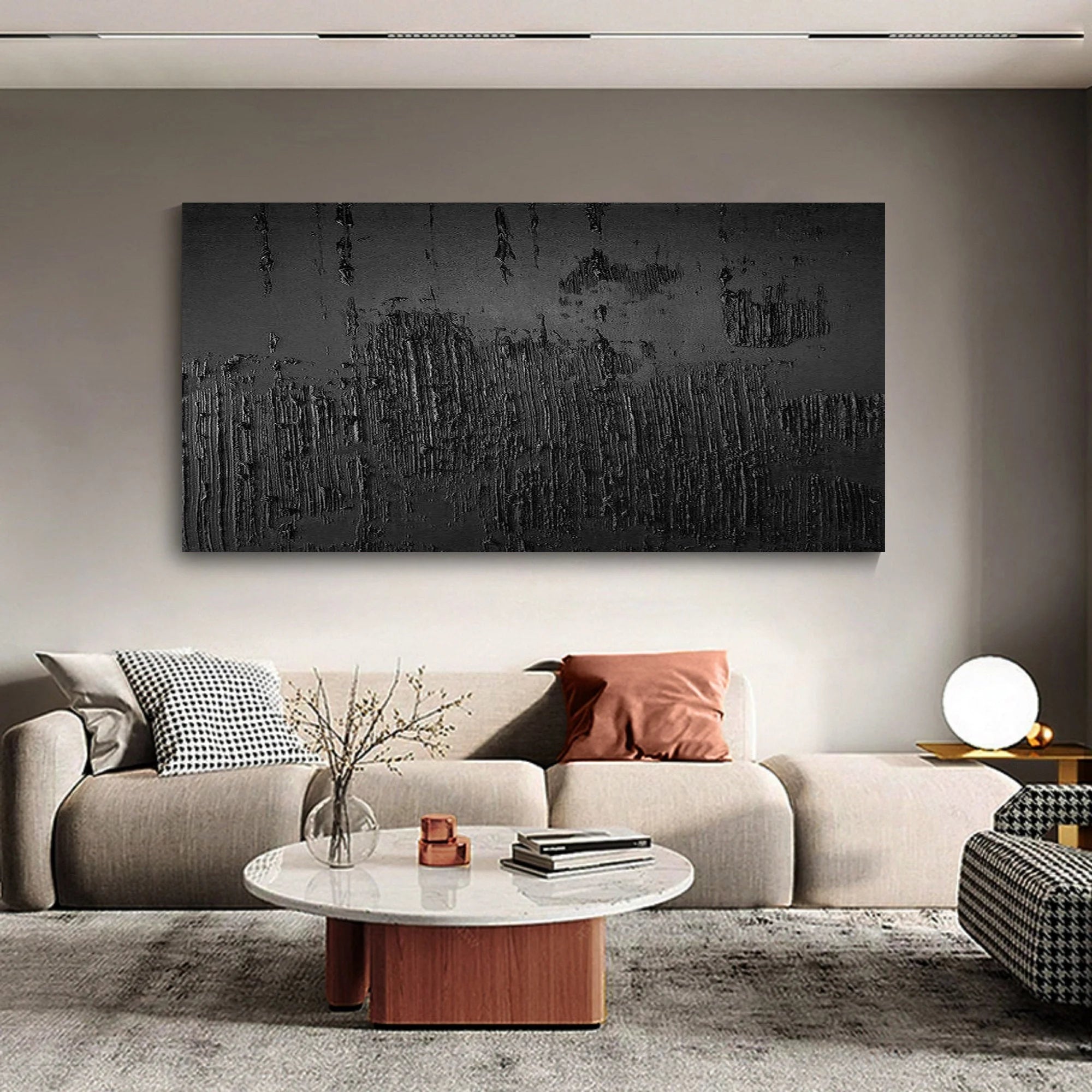 Multicolor Minimalist Abstract Painting - Textured Modern Wall Art - Artwallpainting