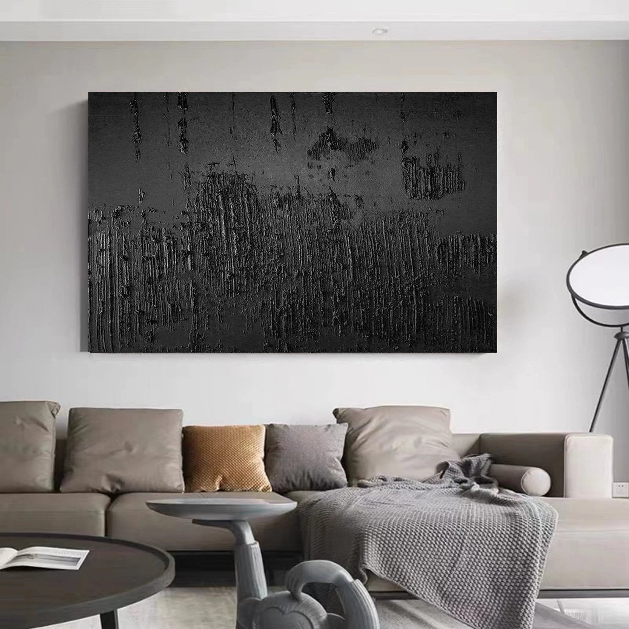 Multicolor Minimalist Abstract Painting - Textured Modern Wall Art - Artwallpainting