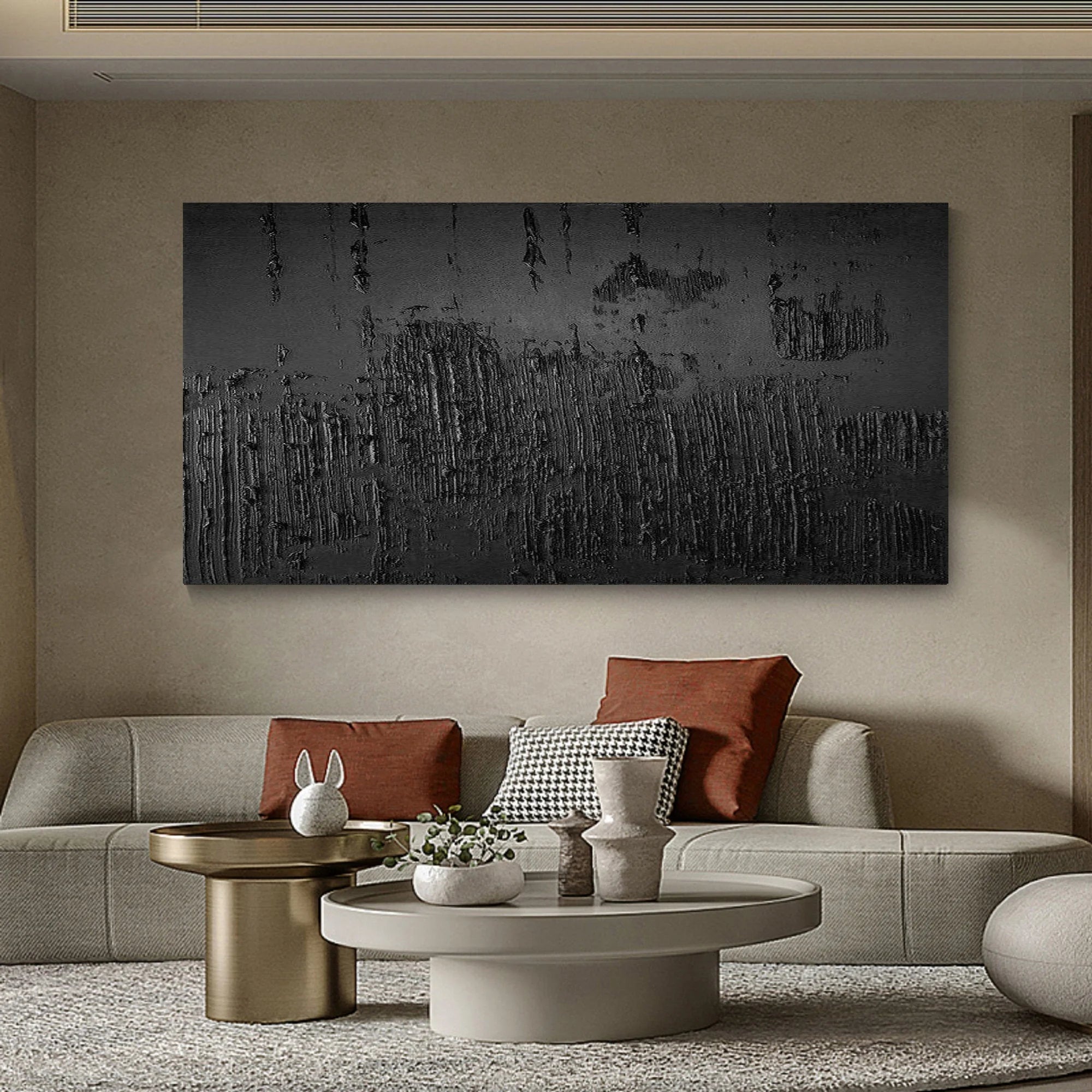Multicolor Minimalist Abstract Painting - Textured Modern Wall Art - Artwallpainting