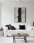 Multicolor Minimalist Abstract Textured Wall Art - Modern Neutral Vertical Canvas - Artwallpainting
