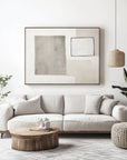 Multicolor Minimalist Balance-Abstract Wall Art Featuring Light Gray Geometric Shapes And Rectangles - Artwallpainting