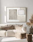 Multicolor Minimalist Balance-Abstract Wall Art Featuring Light Gray Geometric Shapes And Rectangles - Artwallpainting