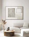 Multicolor Minimalist Balance-Abstract Wall Art Featuring Light Gray Geometric Shapes And Rectangles - Artwallpainting