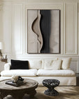 Multicolor Minimalist Beige And Textured Wall Art - Modern Abstract Canvas - Artwallpainting
