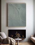 Multicolor Minimalist Circular Texture Oil Painting - Modern Abstract Wall Art - Artwallpainting