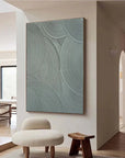 Multicolor Minimalist Circular Texture Oil Painting - Modern Abstract Wall Art - Artwallpainting