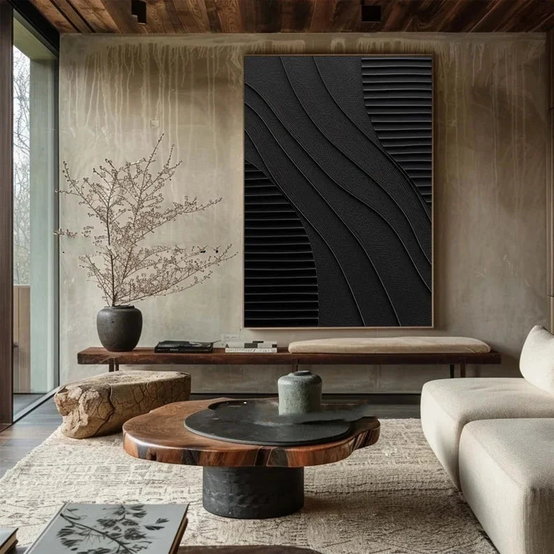 Multicolor Minimalist Dual Harmony - Modern Textured Wall Art Set Of 2 - Artwallpainting