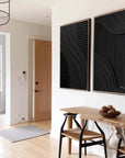 Multicolor Minimalist Dual Harmony - Modern Textured Wall Art Set Of 2 - Artwallpainting