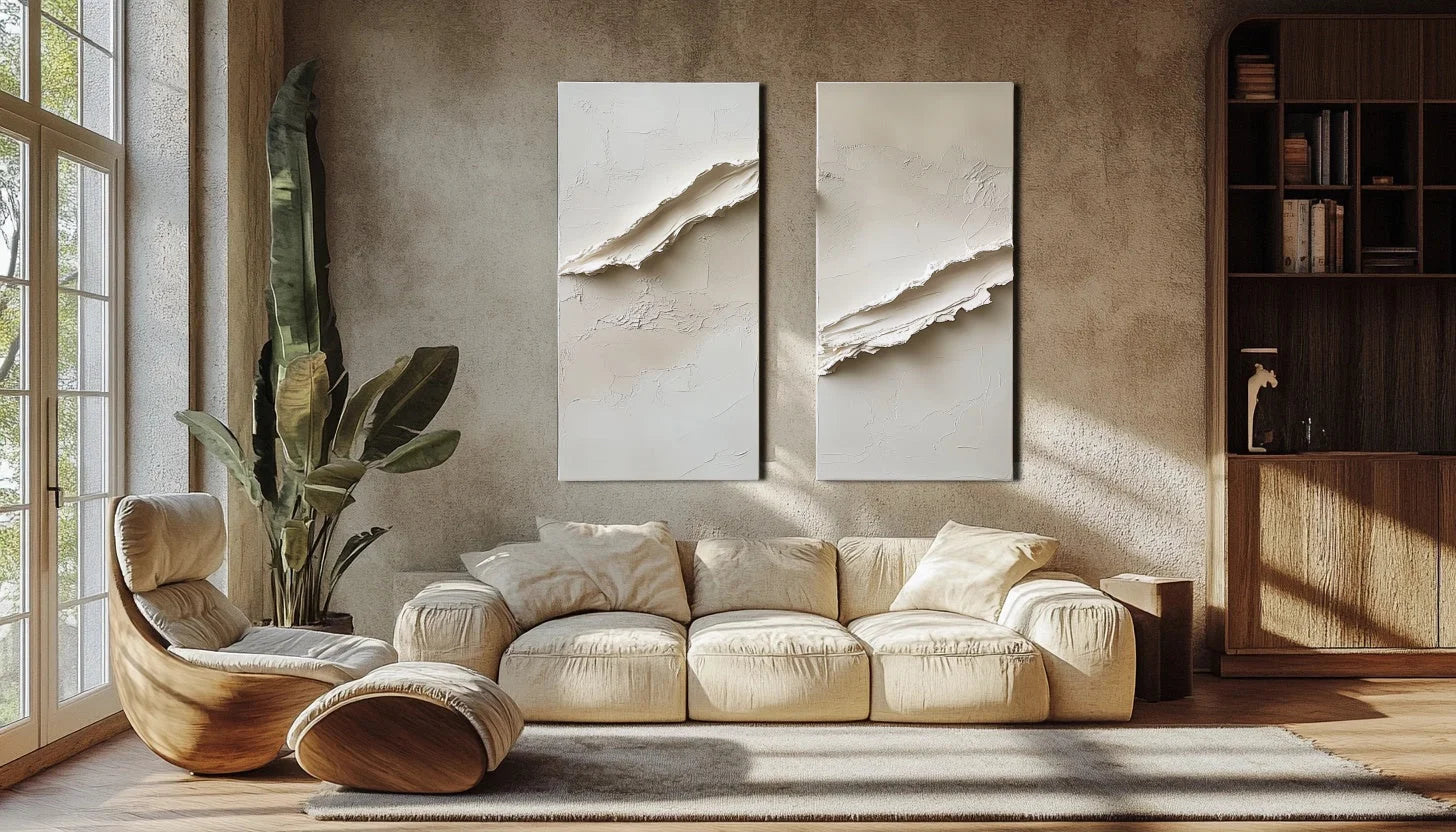 Multicolor Minimalist Dual Wall Panels - Artwallpainting