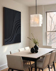 Multicolor Minimalist Flowing Lines - Abstract Textured Wall Art - Artwallpainting