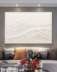 Multicolor Minimalist Mountain Textured Canvas Art - Artwallpainting
