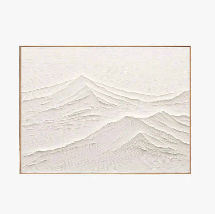 Multicolor Minimalist Mountain Textured Canvas Art - Artwallpainting