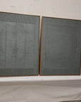 Multicolor Minimalist Olive Green Textured Wall Art Set Of 2 - Artwallpainting