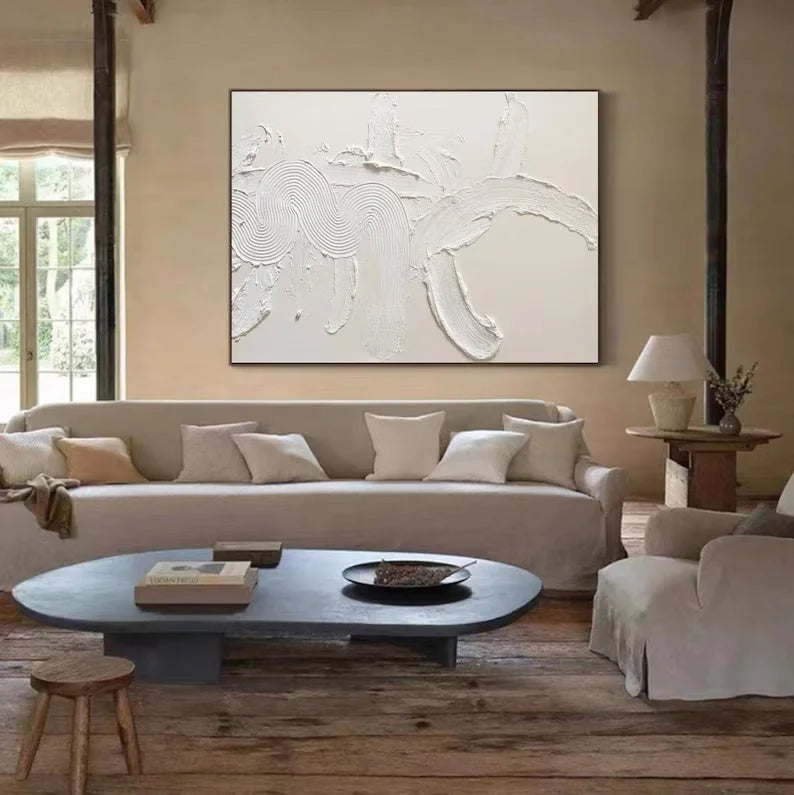 Multicolor Minimalist Textured Abstract Canvas Wall Art - Artwallpainting