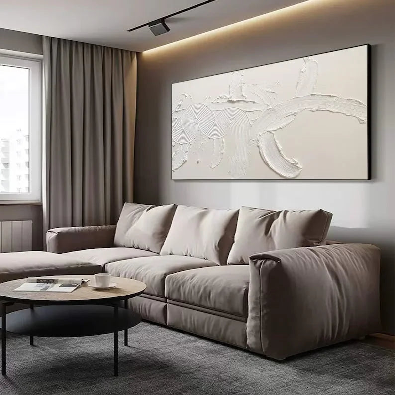 Multicolor Minimalist Textured Abstract Canvas Wall Art - Artwallpainting