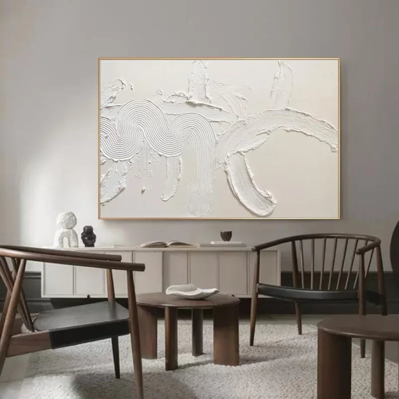 Multicolor Minimalist Textured Abstract Canvas Wall Art - Artwallpainting