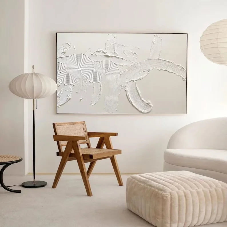 Multicolor Minimalist Textured Abstract Canvas Wall Art - Artwallpainting