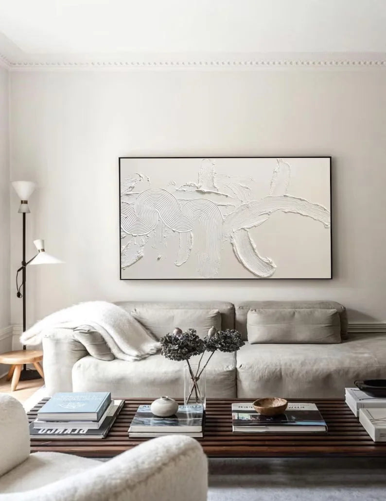 Multicolor Minimalist Textured Abstract Canvas Wall Art - Artwallpainting