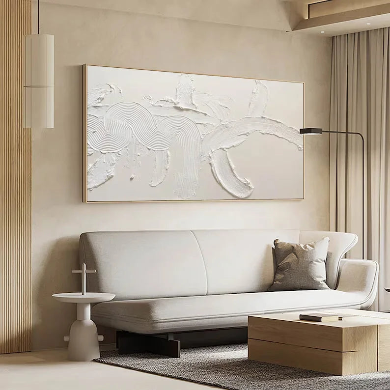 Multicolor Minimalist Textured Abstract Canvas Wall Art - Artwallpainting