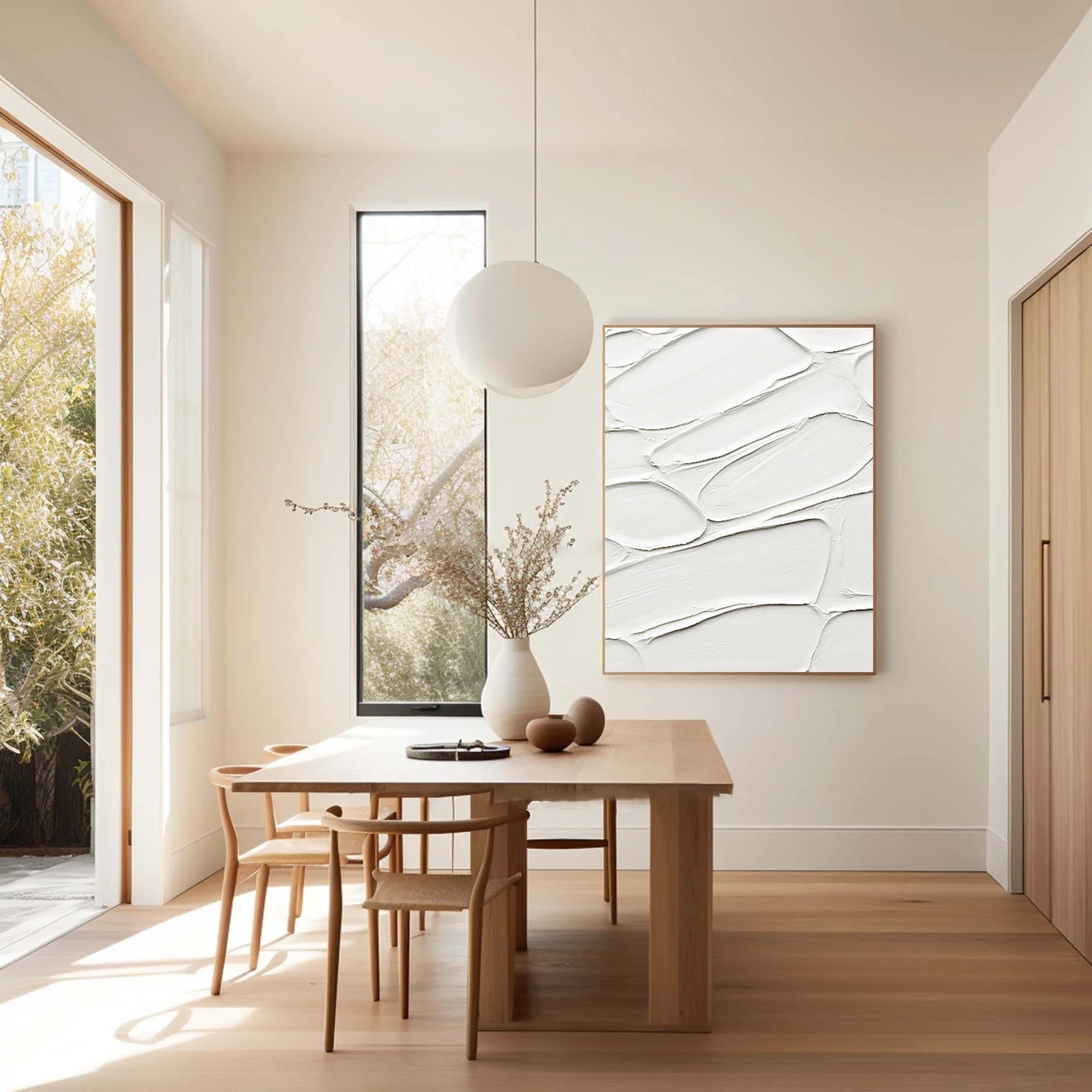 Multicolor Minimalist Textured Abstract Wall Art - Artwallpainting