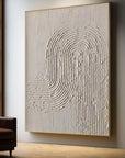 Multicolor Minimalist Textured Canvas Art With Organic Flow - Artwallpainting