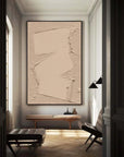 Multicolor Minimalist Textured Canvas With Geometric Design - Artwallpainting