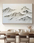 Multicolor Minimalist Textured Mountain Canvas Wall Art - Artwallpainting