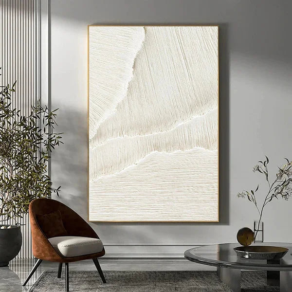 Multicolor Minimalist Textured Neutral Canvas Art - Artwallpainting