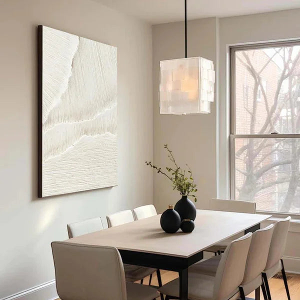 Multicolor Minimalist Textured Neutral Canvas Art - Artwallpainting