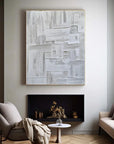 Multicolor Minimalist Textured Oil Painting - Modern Abstract Wall Art - Artwallpainting