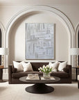 Multicolor Minimalist Textured Oil Painting - Modern Abstract Wall Art - Artwallpainting
