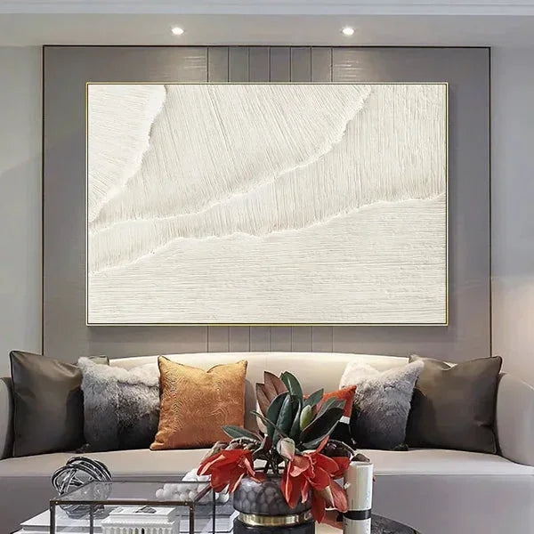 Multicolor Minimalist Textured Plaster Canvas Art - Artwallpainting