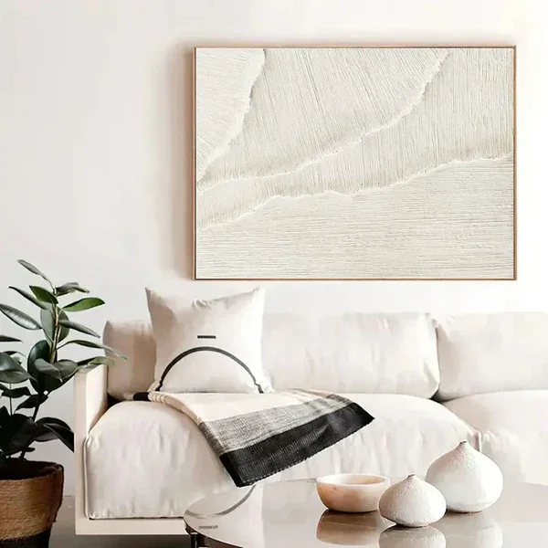 Multicolor Minimalist Textured Plaster Canvas Art - Artwallpainting