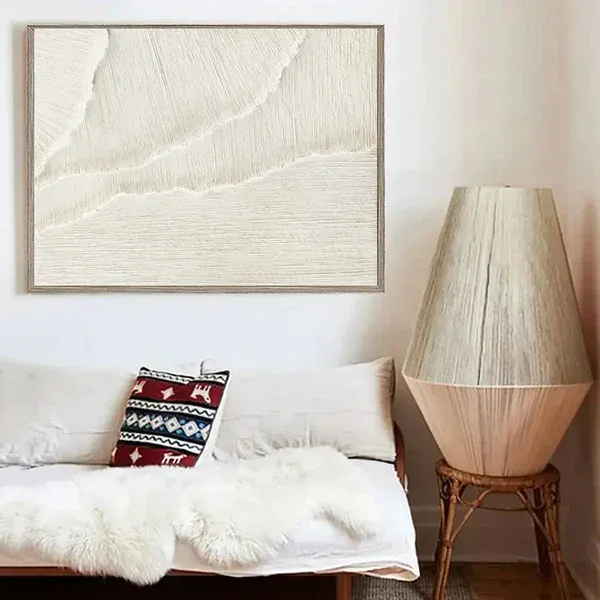 Multicolor Minimalist Textured Plaster Canvas Art - Artwallpainting