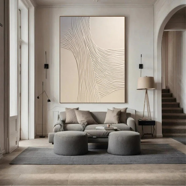 Multicolor Minimalist Textured Wall Art - Artwallpainting