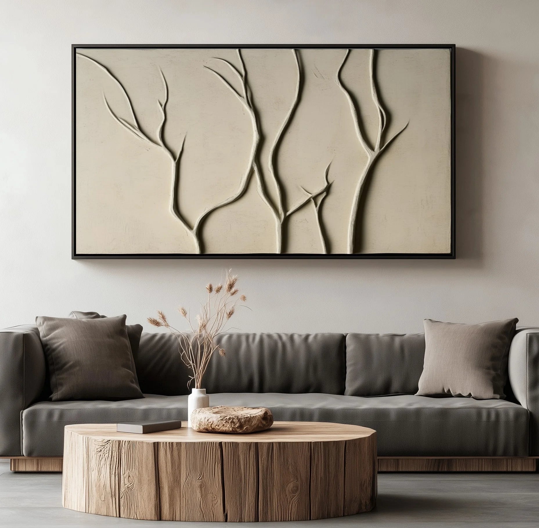Multicolor Minimalist Tree Branch Wall Art - Artwallpainting