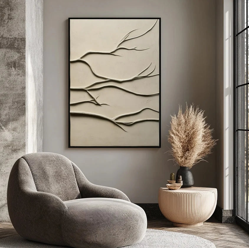 Multicolor Minimalist Tree Branch Wall Art - Artwallpainting