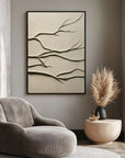 Multicolor Minimalist Tree Branch Wall Art - Artwallpainting