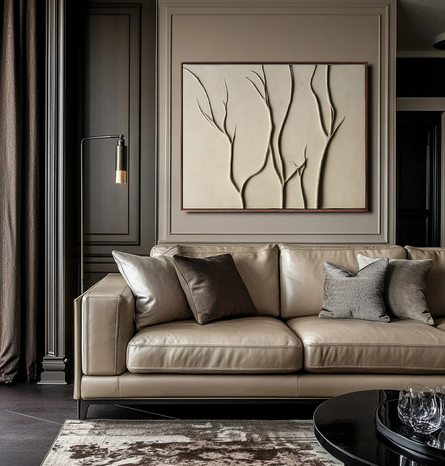 Multicolor Minimalist Tree Branch Wall Art - Artwallpainting