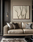 Multicolor Minimalist Tree Branch Wall Art - Artwallpainting