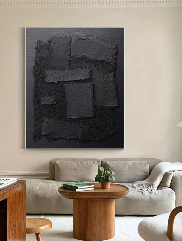 Multicolor Minimalist Zen Textured Canvas Painting - Artwallpainting